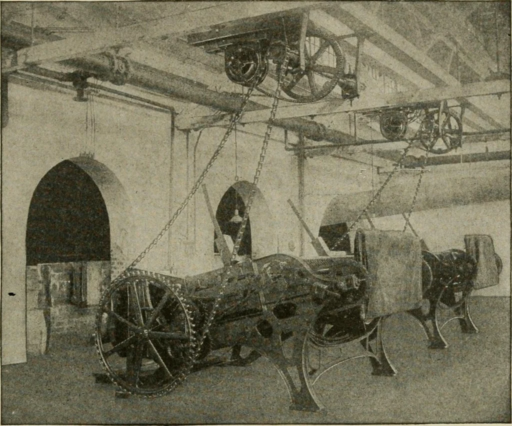 An illustration from Cyclopedia of applied electricity : a general reference work on direct-current generators and motors, storage batteries, electrochemistry, welding, electric wiring, meters, electric lighting, electric railways, power stations, switchboards, power transmission, alternating-current machinery, telegraphy, etc., 1916, leaf 108