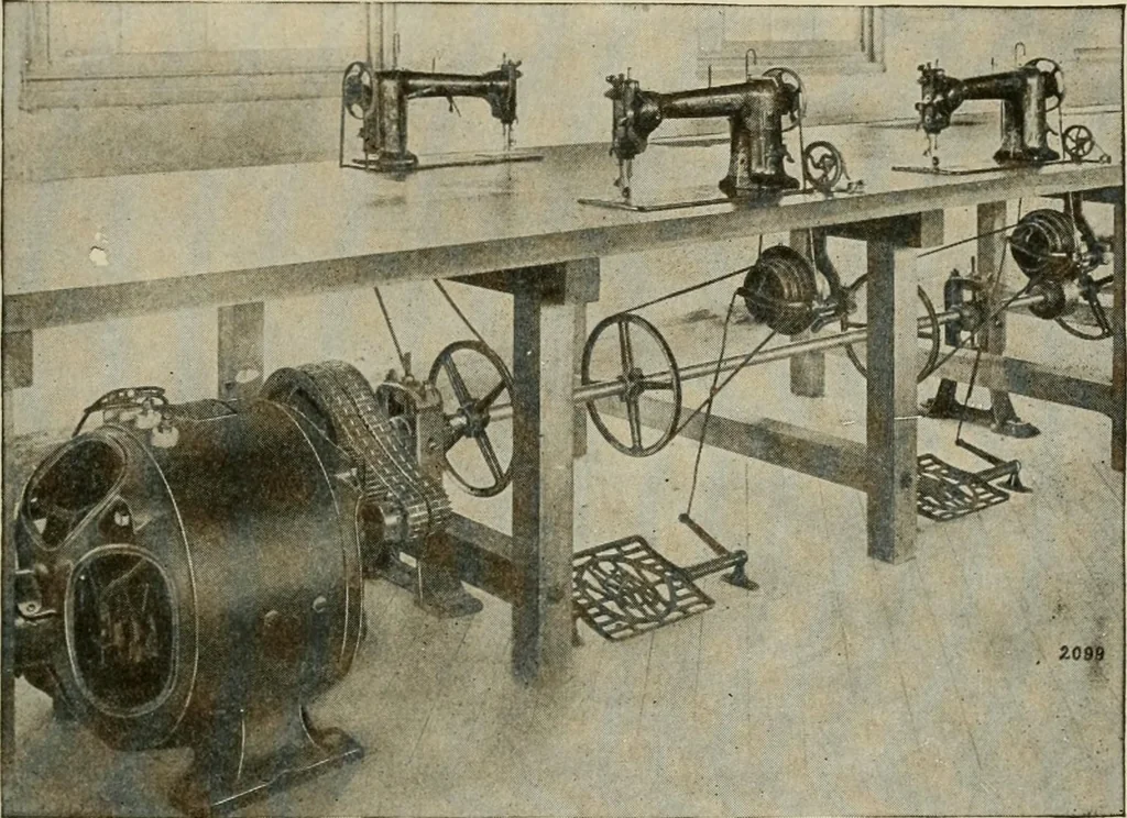 An illustration from Cyclopedia of applied electricity : a general reference work on direct-current generators and motors, storage batteries, electrochemistry, welding, electric wiring, meters, electric lighting, electric railways, power stations, switchboards, power transmission, alternating-current machinery, telegraphy, etc., 1916, leaf 114