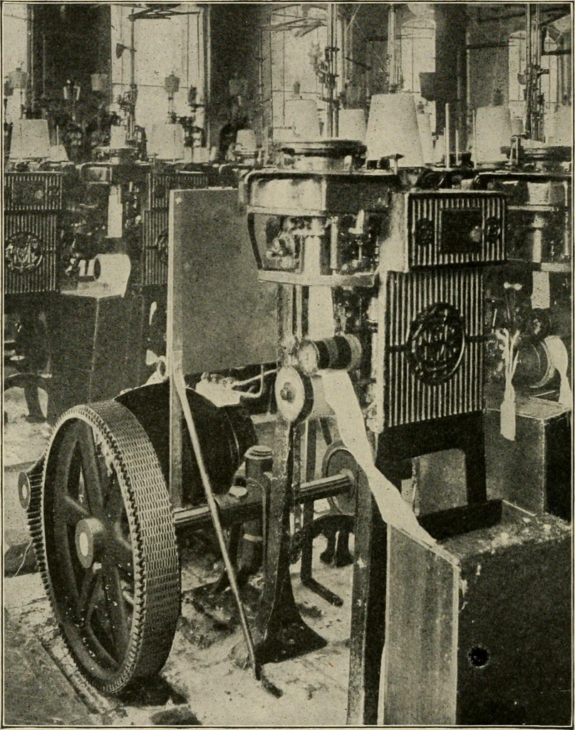 An illustration from Cyclopedia of applied electricity : a general reference work on direct-current generators and motors, storage batteries, electrochemistry, welding, electric wiring, meters, electric lighting, electric railways, power stations, switchboards, power transmission, alternating-current machinery, telegraphy, etc., 1916, leaf 115
