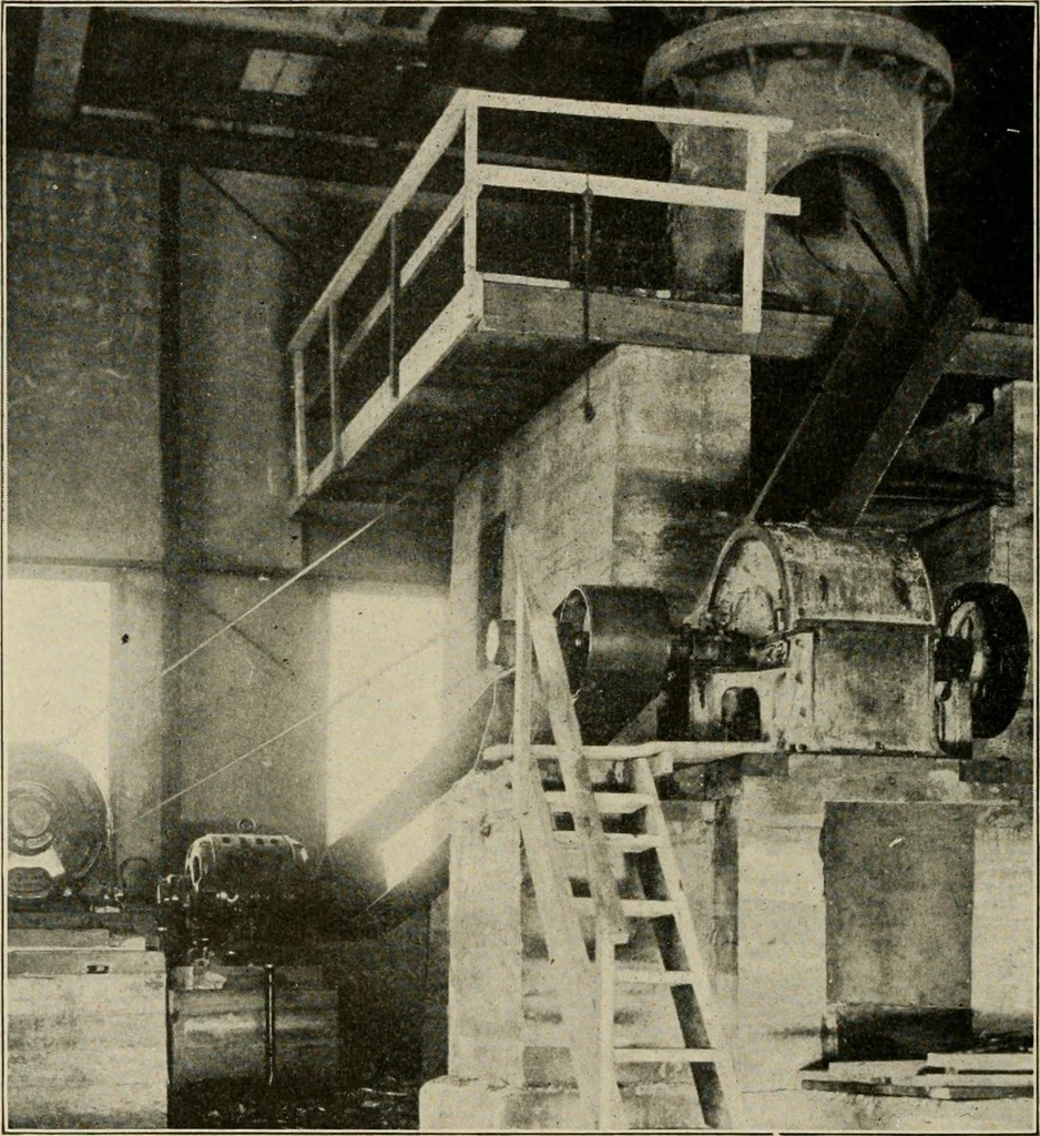 An illustration from Cyclopedia of applied electricity : a general reference work on direct-current generators and motors, storage batteries, electrochemistry, welding, electric wiring, meters, electric lighting, electric railways, power stations, switchboards, power transmission, alternating-current machinery, telegraphy, etc., 1916, leaf 119