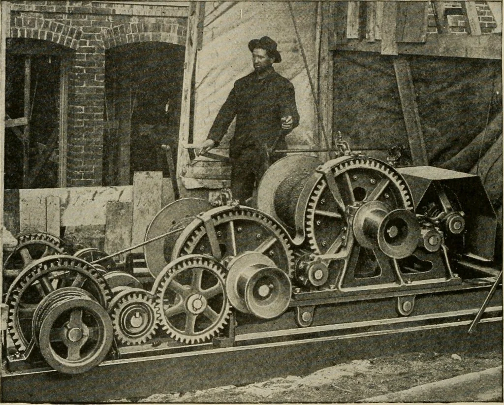 An illustration from Cyclopedia of applied electricity : a general reference work on direct-current generators and motors, storage batteries, electrochemistry, welding, electric wiring, meters, electric lighting, electric railways, power stations, switchboards, power transmission, alternating-current machinery, telegraphy, etc., 1916, leaf 121