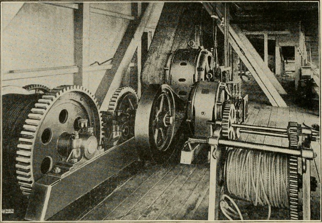 An illustration from Cyclopedia of applied electricity : a general reference work on direct-current generators and motors, storage batteries, electrochemistry, welding, electric wiring, meters, electric lighting, electric railways, power stations, switchboards, power transmission, alternating-current machinery, telegraphy, etc., 1916, leaf 129