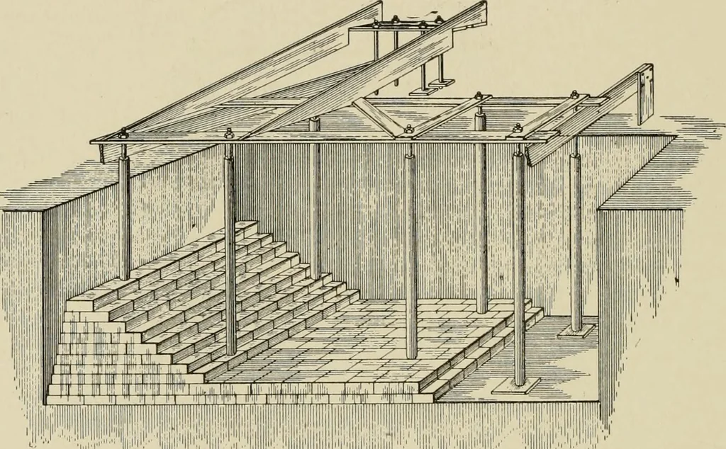 An illustration from Cyclopedia of applied electricity : a general reference work on direct-current generators and motors, storage batteries, electrochemistry, welding, electric wiring, meters, electric lighting, electric railways, power stations, switchboards, power transmission, alternating-current machinery, telegraphy, etc., 1916, leaf 143