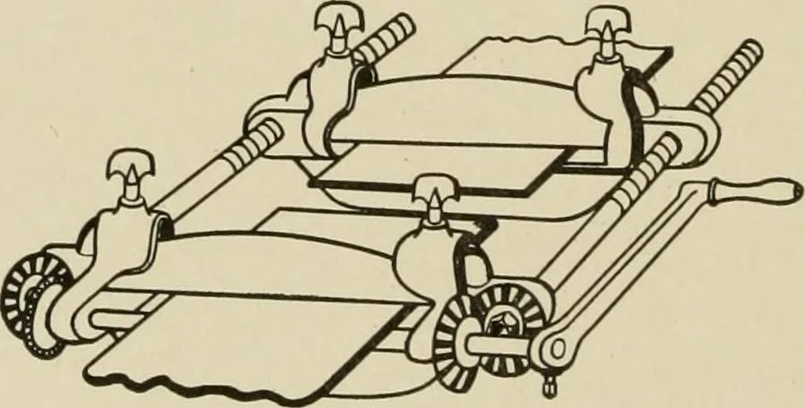An illustration from Cyclopedia of applied electricity : a general reference work on direct-current generators and motors, storage batteries, electrochemistry, welding, electric wiring, meters, electric lighting, electric railways, power stations, switchboards, power transmission, alternating-current machinery, telegraphy, etc., 1916, leaf 147