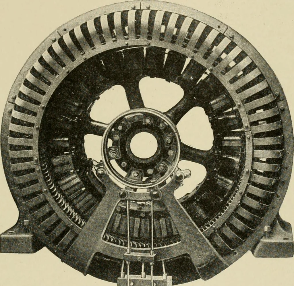 An illustration from Cyclopedia of applied electricity : a general reference work on direct-current generators and motors, storage batteries, electrochemistry, welding, electric wiring, meters, electric lighting, electric railways, power stations, switchboards, power transmission, alternating-current machinery, telegraphy, etc., 1916, leaf 184
