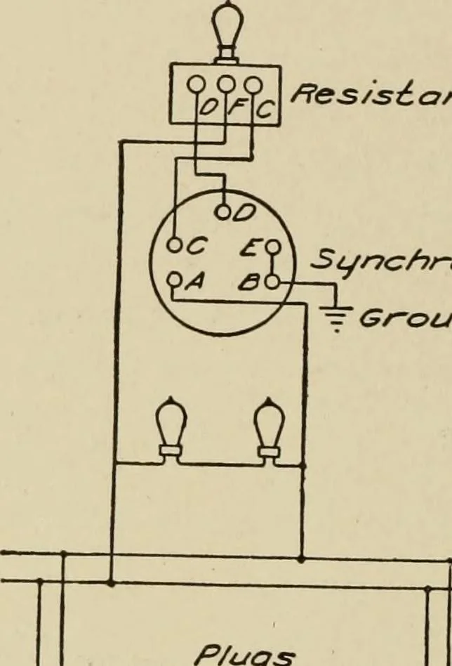 An illustration from Cyclopedia of applied electricity : a general reference work on direct-current generators and motors, storage batteries, electrochemistry, welding, electric wiring, meters, electric lighting, electric railways, power stations, switchboards, power transmission, alternating-current machinery, telegraphy, etc., 1916, leaf 191