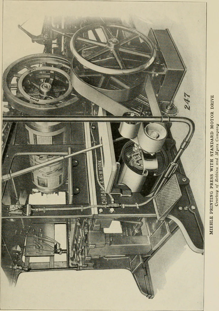 An illustration from Cyclopedia of applied electricity : a general reference work on direct-current generators and motors, storage batteries, electrochemistry, welding, electric wiring, meters, electric lighting, electric railways, power stations, switchboards, power transmission, alternating-current machinery, telegraphy, etc., 1916, leaf 192