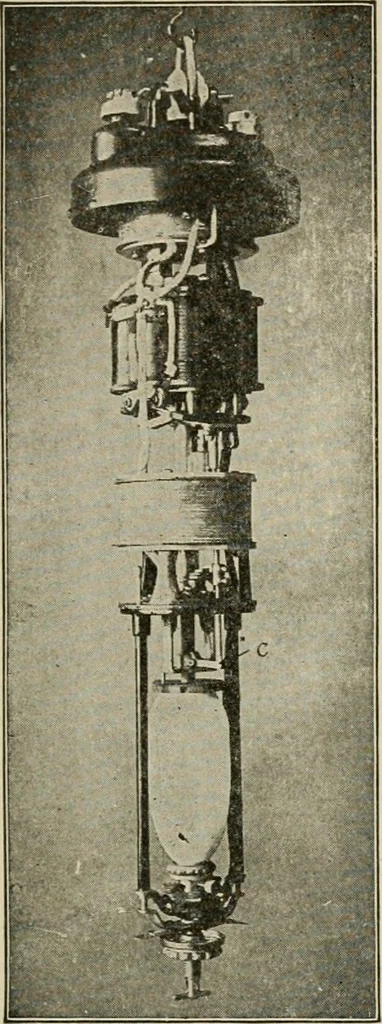 An illustration from Cyclopedia of applied electricity : a general reference work on direct-current generators and motors, storage batteries, electrochemistry, welding, electric wiring, meters, electric lighting, electric railways, power stations, switchboards, power transmission, alternating-current machinery, telegraphy, etc., 1916, leaf 338
