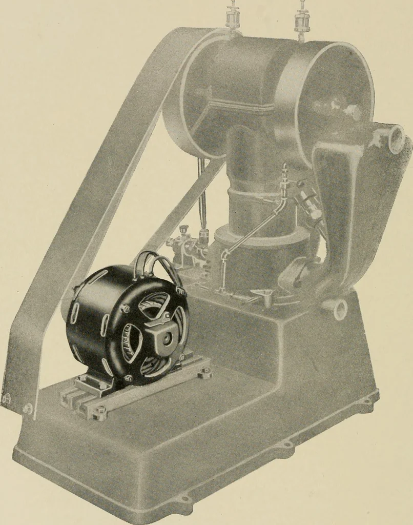 An illustration from Cyclopedia of applied electricity : a general reference work on direct-current generators and motors, storage batteries, electrochemistry, welding, electric wiring, meters, electric lighting, electric railways, power stations, switchboards, power transmission, alternating-current machinery, telegraphy, etc., 1916, leaf 55