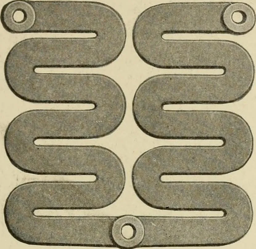 An illustration from Cyclopedia of applied electricity : a general reference work on direct-current generators and motors, storage batteries, electrochemistry, welding, electric wiring, meters, electric lighting, electric railways, power stations, switchboards, power transmission, alternating-current machinery, telegraphy, etc., 1916, leaf 62
