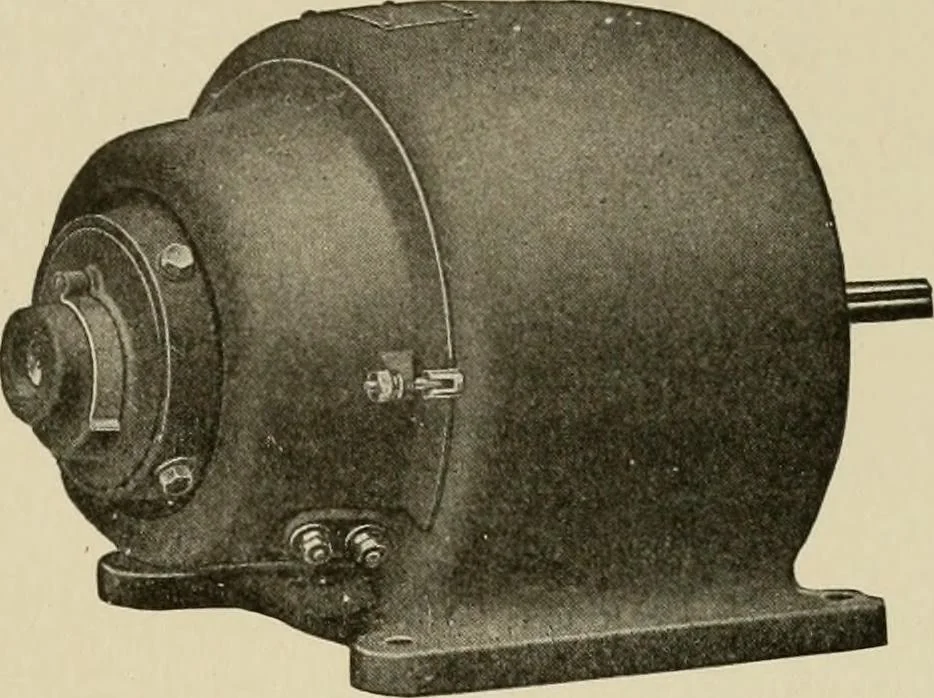 An illustration from Cyclopedia of applied electricity : a general reference work on direct-current generators and motors, storage batteries, electrochemistry, welding, electric wiring, meters, electric lighting, electric railways, power stations, switchboards, power transmission, alternating-current machinery, telegraphy, etc., 1916, leaf 78