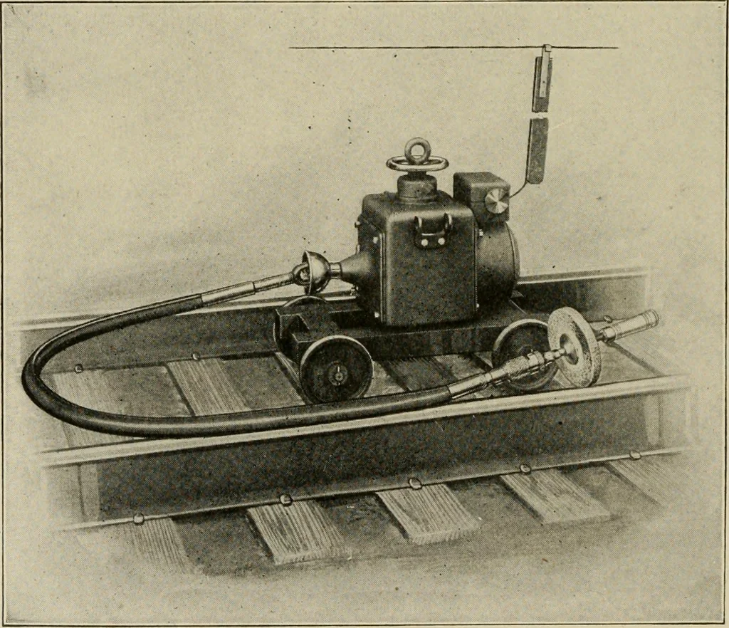 An illustration from Cyclopedia of applied electricity : a general reference work on direct-current generators and motors, storage batteries, electrochemistry, welding, electric wiring, meters, electric lighting, electric railways, power stations, switchboards, power transmission, alternating-current machinery, telegraphy, etc., 1916, leaf 93