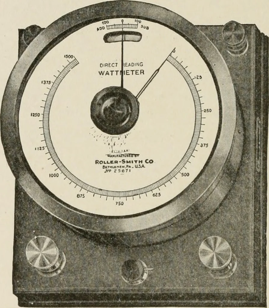 An illustration from Cyclopedia of applied electricity : a general reference work on direct-current generators and motors, storage batteries, electrochemistry, welding, electric wiring, meters, electric lighting, electric railways, power stations, switchboards, power transmission, alternating-current machinery, telegraphy, etc., 1916, leaf 107
