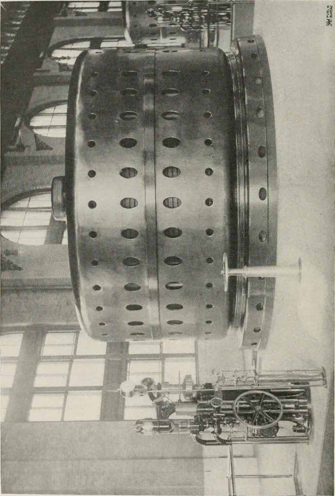 An illustration from Cyclopedia of applied electricity : a general reference work on direct-current generators and motors, storage batteries, electrochemistry, welding, electric wiring, meters, electric lighting, electric railways, power stations, switchboards, power transmission, alternating-current machinery, telegraphy, etc., 1916, leaf 15