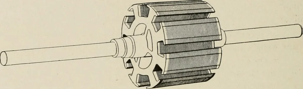 An illustration from Cyclopedia of applied electricity : a general reference work on direct-current generators and motors, storage batteries, electrochemistry, welding, electric wiring, meters, electric lighting, electric railways, power stations, switchboards, power transmission, alternating-current machinery, telegraphy, etc., 1916, leaf 185