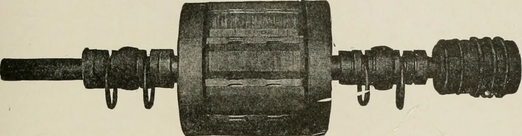 An illustration from Cyclopedia of applied electricity : a general reference work on direct-current generators and motors, storage batteries, electrochemistry, welding, electric wiring, meters, electric lighting, electric railways, power stations, switchboards, power transmission, alternating-current machinery, telegraphy, etc., 1916, leaf 186