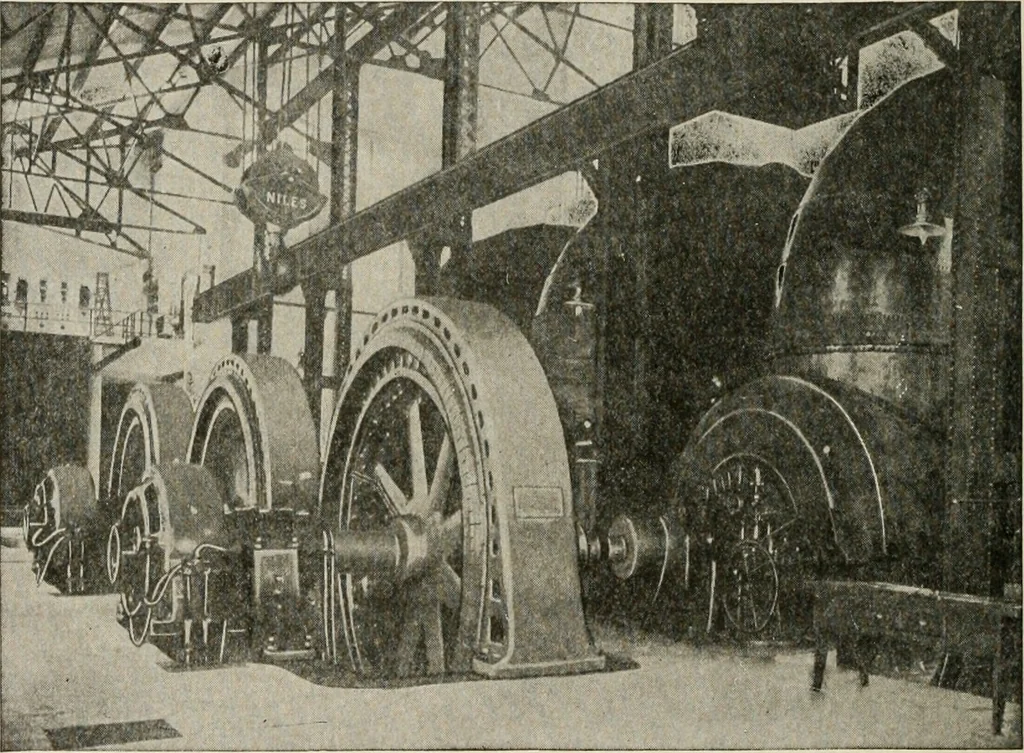 An illustration from Cyclopedia of applied electricity : a general reference work on direct-current generators and motors, storage batteries, electrochemistry, welding, electric wiring, meters, electric lighting, electric railways, power stations, switchboards, power transmission, alternating-current machinery, telegraphy, etc., 1916, leaf 203