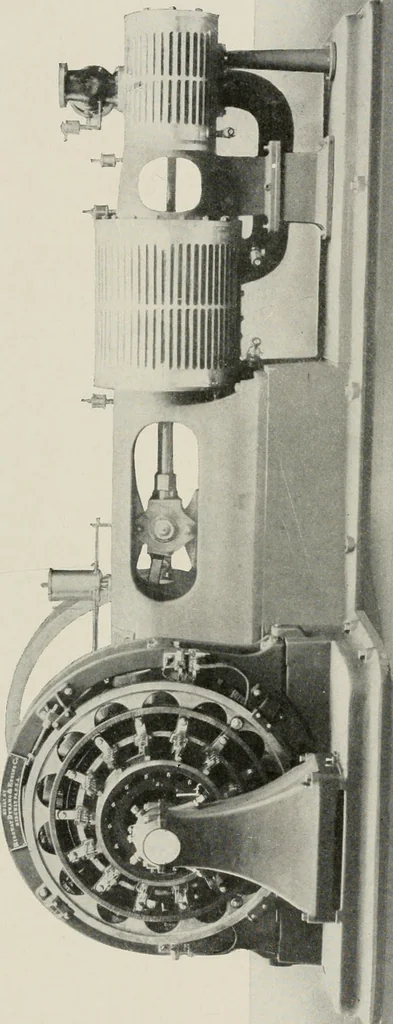 An illustration from Cyclopedia of applied electricity : a general reference work on direct-current generators and motors, storage batteries, electrochemistry, welding, electric wiring, meters, electric lighting, electric railways, power stations, switchboards, power transmission, alternating-current machinery, telegraphy, etc., 1916, leaf 212