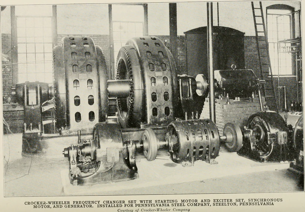 An illustration from Cyclopedia of applied electricity : a general reference work on direct-current generators and motors, storage batteries, electrochemistry, welding, electric wiring, meters, electric lighting, electric railways, power stations, switchboards, power transmission, alternating-current machinery, telegraphy, etc., 1916, leaf 319