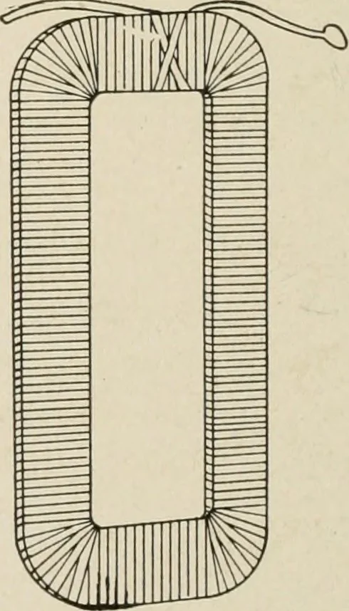 An illustration from Cyclopedia of applied electricity : a general reference work on direct-current generators and motors, storage batteries, electrochemistry, welding, electric wiring, meters, electric lighting, electric railways, power stations, switchboards, power transmission, alternating-current machinery, telegraphy, etc., 1916, leaf 333