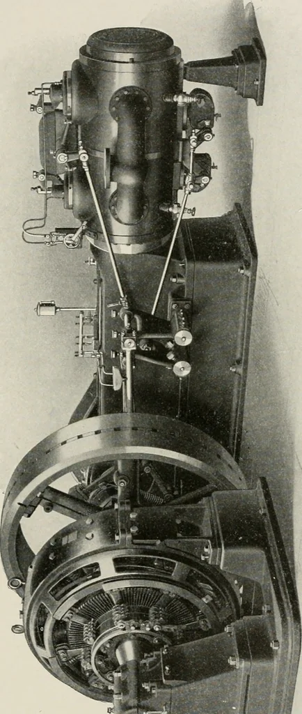 An illustration from Cyclopedia of applied electricity : a general reference work on direct-current generators and motors, storage batteries, electrochemistry, welding, electric wiring, meters, electric lighting, electric railways, power stations, switchboards, power transmission, alternating-current machinery, telegraphy, etc., 1916, leaf 336