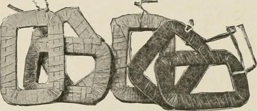 An illustration from Cyclopedia of applied electricity : a general reference work on direct-current generators and motors, storage batteries, electrochemistry, welding, electric wiring, meters, electric lighting, electric railways, power stations, switchboards, power transmission, alternating-current machinery, telegraphy, etc., 1916, leaf 338