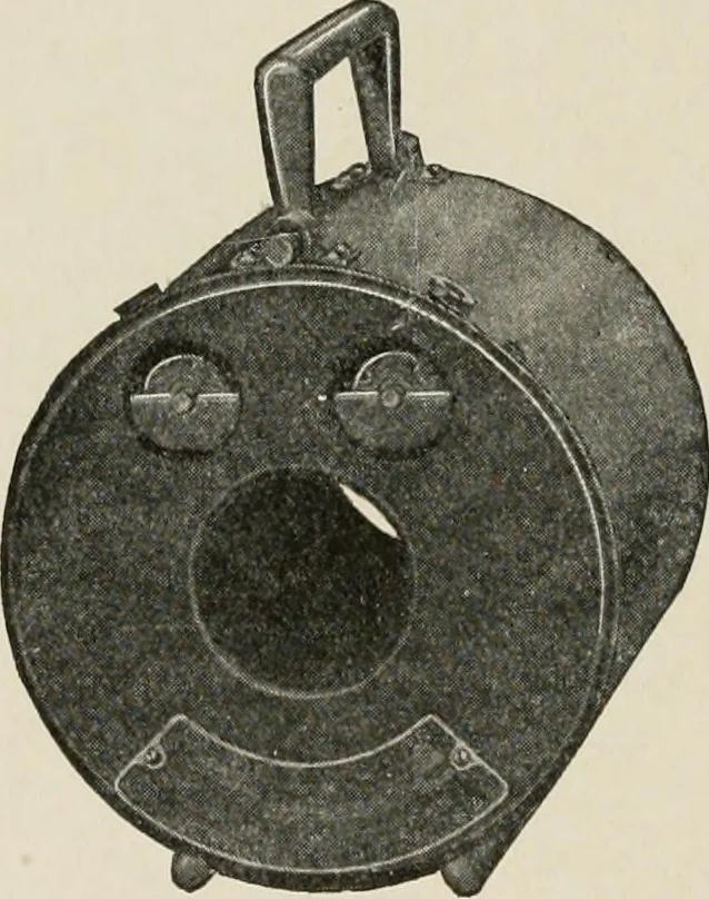 An illustration from Cyclopedia of applied electricity : a general reference work on direct-current generators and motors, storage batteries, electrochemistry, welding, electric wiring, meters, electric lighting, electric railways, power stations, switchboards, power transmission, alternating-current machinery, telegraphy, etc., 1916, leaf 351