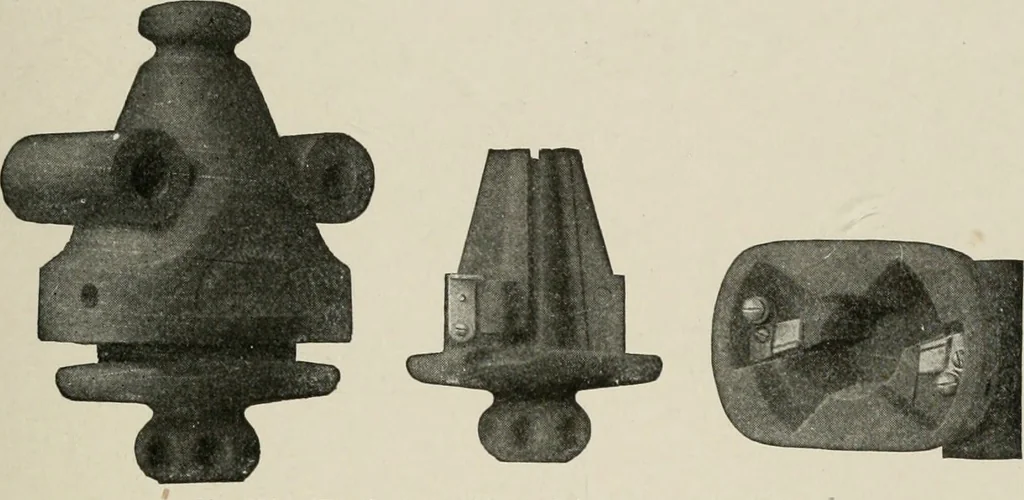 An illustration from Cyclopedia of applied electricity : a general reference work on direct-current generators and motors, storage batteries, electrochemistry, welding, electric wiring, meters, electric lighting, electric railways, power stations, switchboards, power transmission, alternating-current machinery, telegraphy, etc., 1916, leaf 360