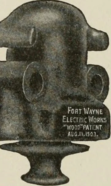 An illustration from Cyclopedia of applied electricity : a general reference work on direct-current generators and motors, storage batteries, electrochemistry, welding, electric wiring, meters, electric lighting, electric railways, power stations, switchboards, power transmission, alternating-current machinery, telegraphy, etc., 1916, leaf 360