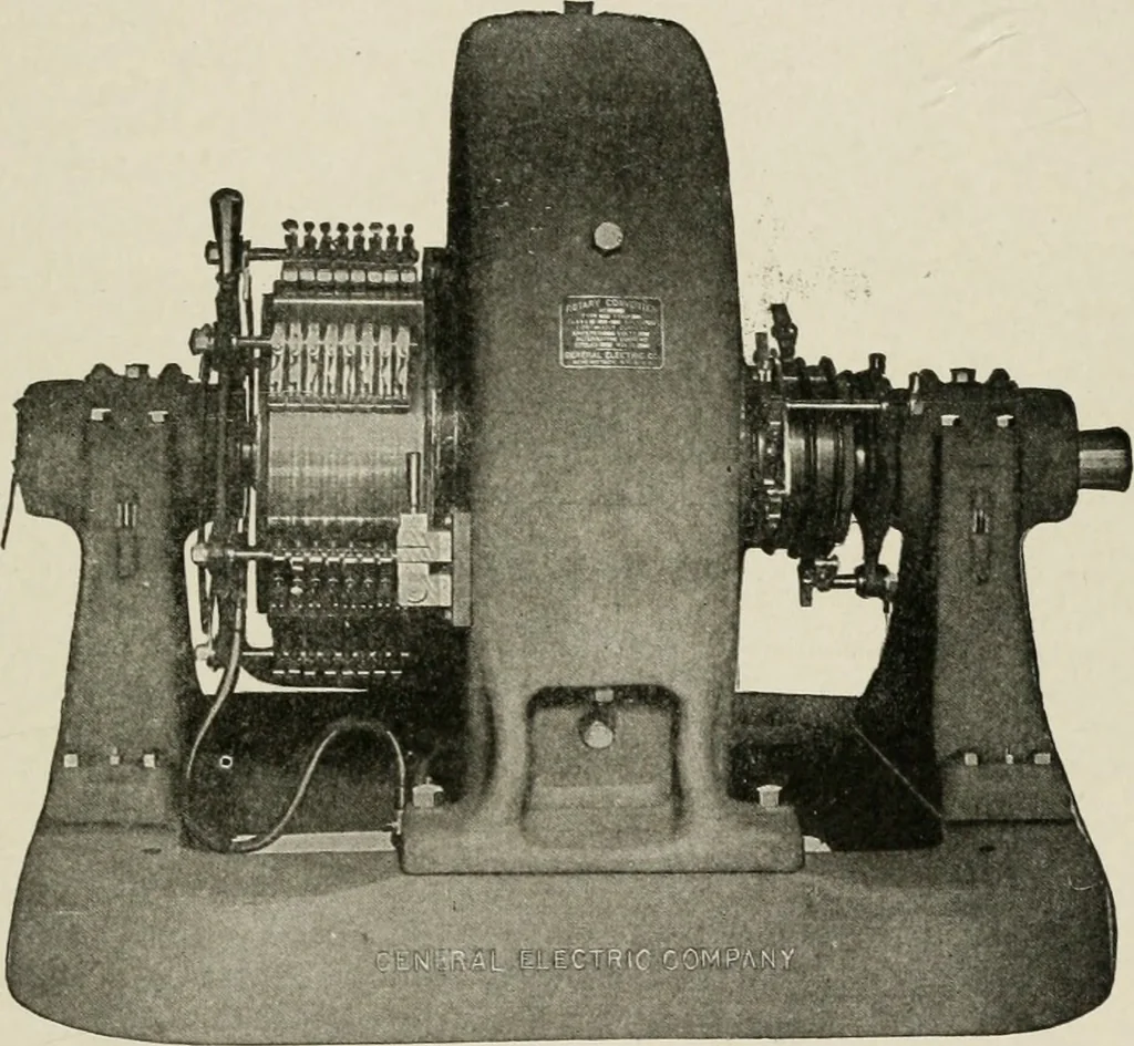 An illustration from Cyclopedia of applied electricity : a general reference work on direct-current generators and motors, storage batteries, electrochemistry, welding, electric wiring, meters, electric lighting, electric railways, power stations, switchboards, power transmission, alternating-current machinery, telegraphy, etc., 1916, leaf 402
