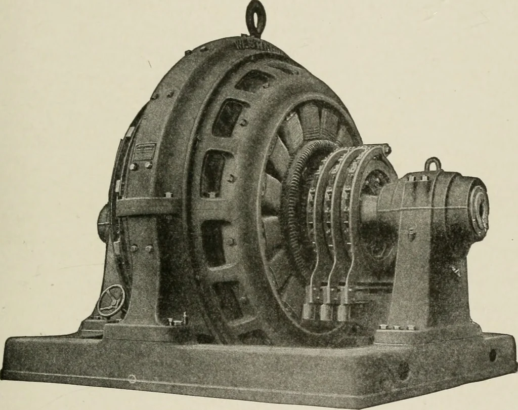 An illustration from Cyclopedia of applied electricity : a general reference work on direct-current generators and motors, storage batteries, electrochemistry, welding, electric wiring, meters, electric lighting, electric railways, power stations, switchboards, power transmission, alternating-current machinery, telegraphy, etc., 1916, leaf 412