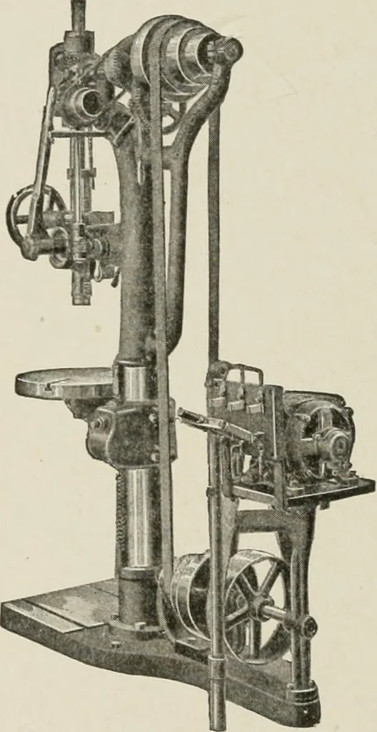 An illustration from Cyclopedia of applied electricity : a general reference work on direct-current generators and motors, storage batteries, electrochemistry, welding, electric wiring, meters, electric lighting, electric railways, power stations, switchboards, power transmission, alternating-current machinery, telegraphy, etc., 1916, leaf 452