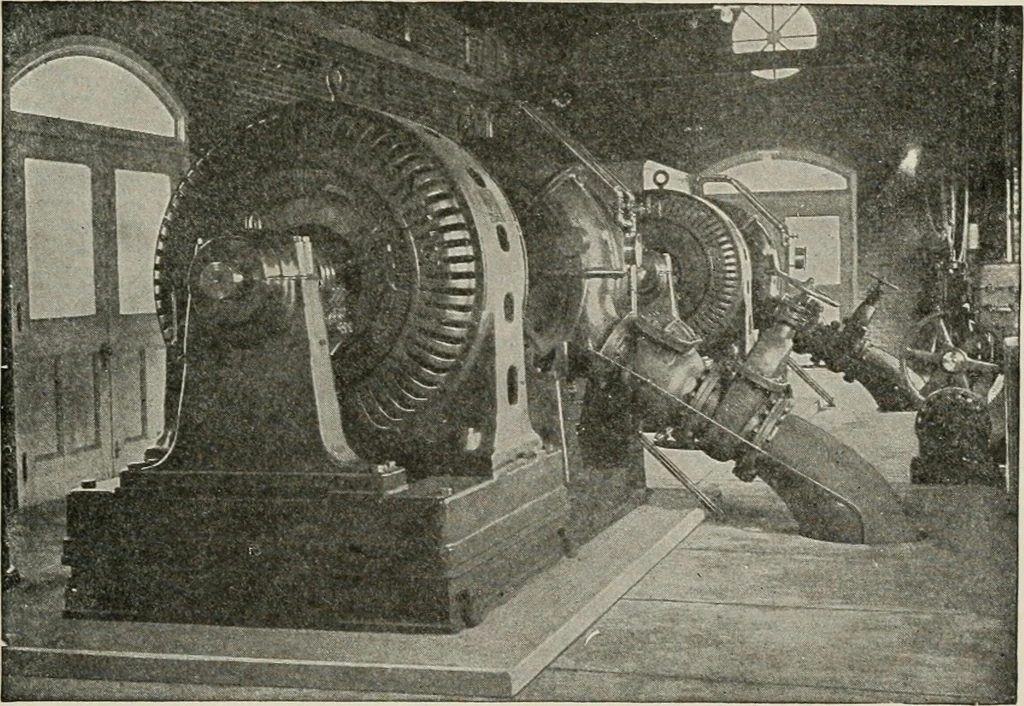 An illustration from Cyclopedia of applied electricity : a general reference work on direct-current generators and motors, storage batteries, electrochemistry, welding, electric wiring, meters, electric lighting, electric railways, power stations, switchboards, power transmission, alternating-current machinery, telegraphy, etc., 1916, leaf 454