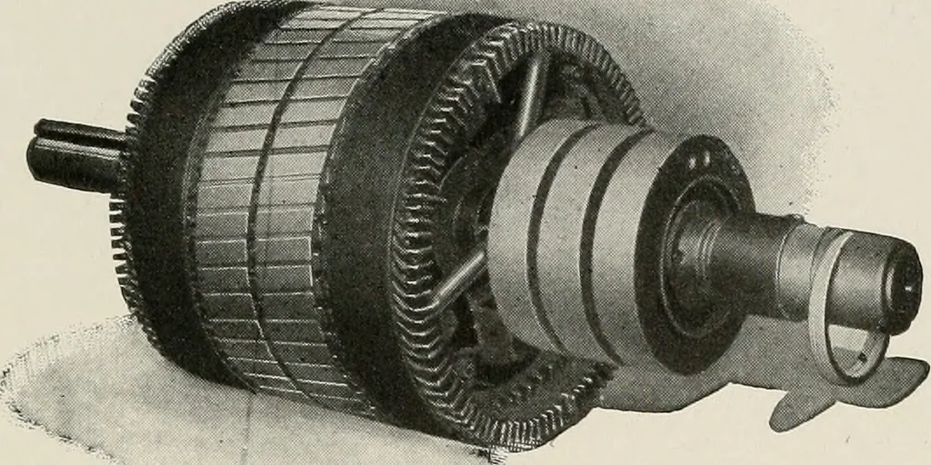 An illustration from Cyclopedia of applied electricity : a general reference work on direct-current generators and motors, storage batteries, electrochemistry, welding, electric wiring, meters, electric lighting, electric railways, power stations, switchboards, power transmission, alternating-current machinery, telegraphy, etc., 1916, leaf 456