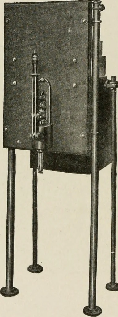 An illustration from Cyclopedia of applied electricity : a general reference work on direct-current generators and motors, storage batteries, electrochemistry, welding, electric wiring, meters, electric lighting, electric railways, power stations, switchboards, power transmission, alternating-current machinery, telegraphy, etc., 1916, leaf 507