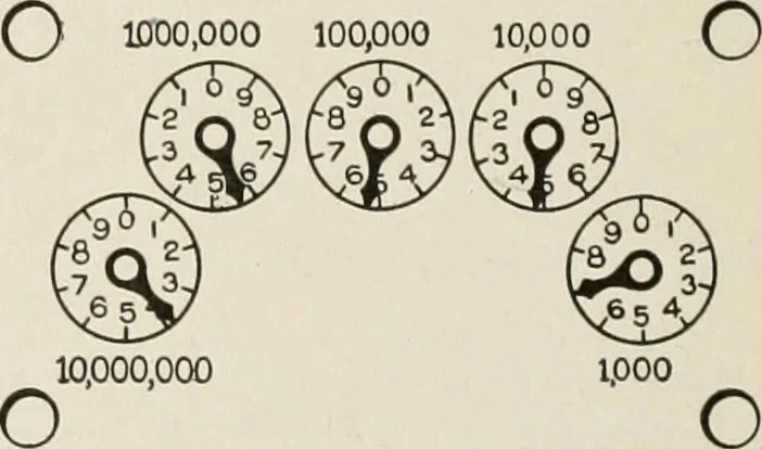 An illustration from Cyclopedia of applied electricity : a general reference work on direct-current generators and motors, storage batteries, electrochemistry, welding, electric wiring, meters, electric lighting, electric railways, power stations, switchboards, power transmission, alternating-current machinery, telegraphy, etc., 1916, leaf 539