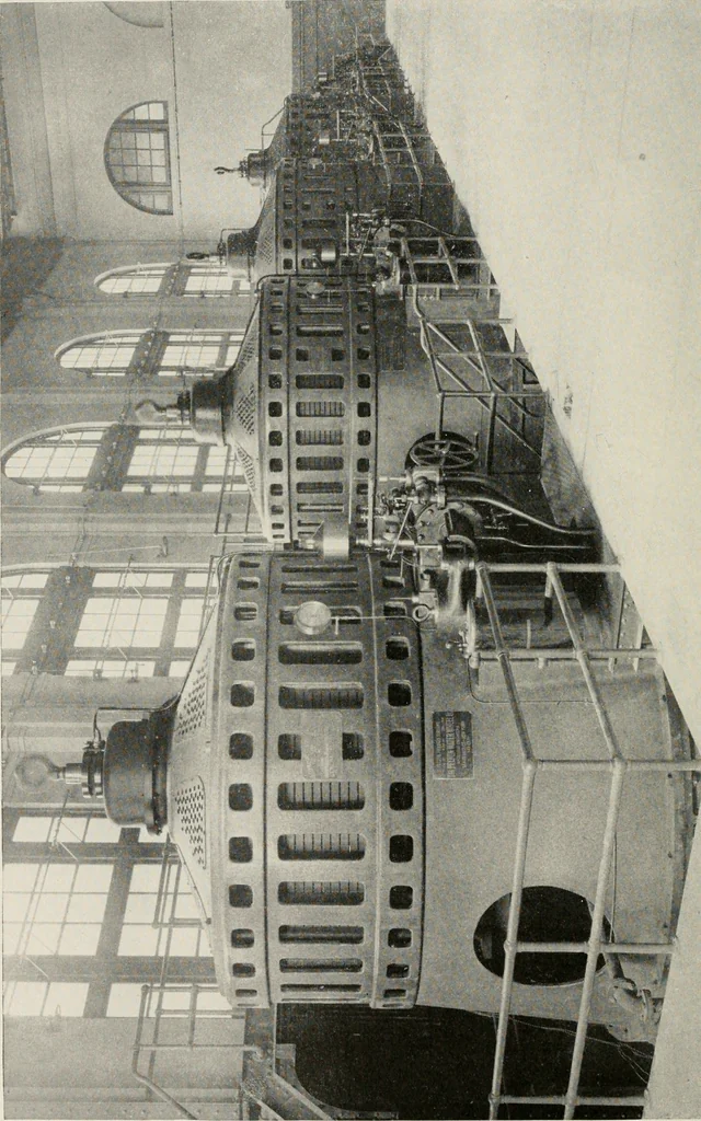 An illustration from Cyclopedia of applied electricity : a general reference work on direct-current generators and motors, storage batteries, electrochemistry, welding, electric wiring, meters, electric lighting, electric railways, power stations, switchboards, power transmission, alternating-current machinery, telegraphy, etc., 1916, leaf 91