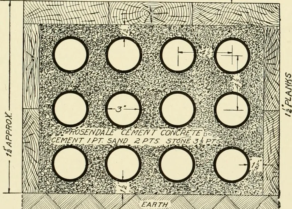 An illustration from Cyclopedia of applied electricity : a general reference work on direct-current generators and motors, storage batteries, electrochemistry, welding, electric wiring, meters, electric lighting, electric railways, power stations, switchboards, power transmission, alternating-current machinery, telegraphy, etc., 1916, leaf 104