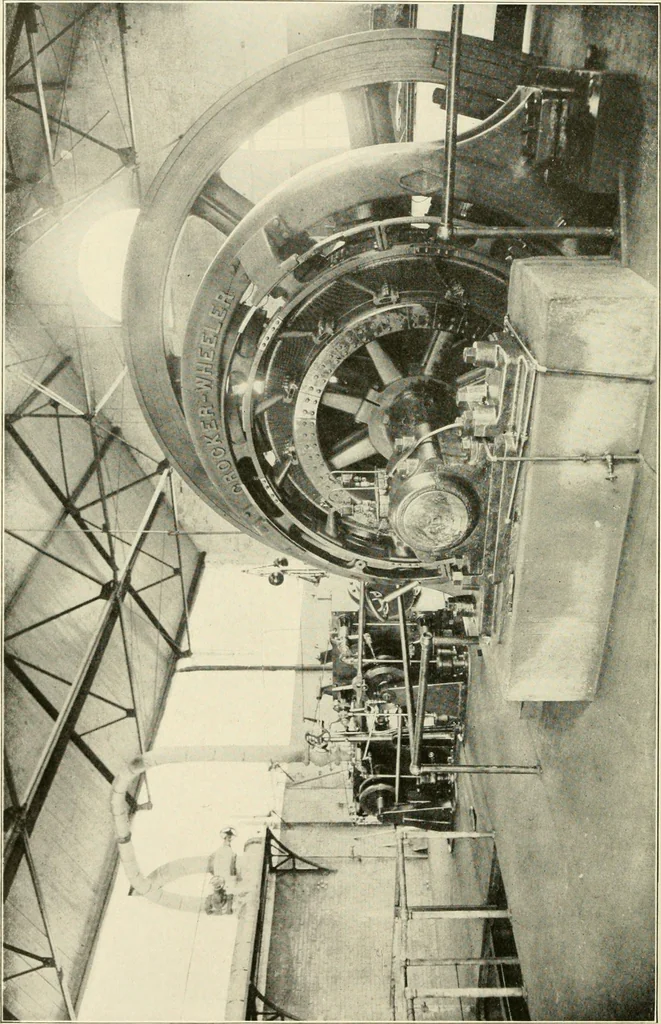 An illustration from Cyclopedia of applied electricity : a general reference work on direct-current generators and motors, storage batteries, electrochemistry, welding, electric wiring, meters, electric lighting, electric railways, power stations, switchboards, power transmission, alternating-current machinery, telegraphy, etc., 1916, leaf 127