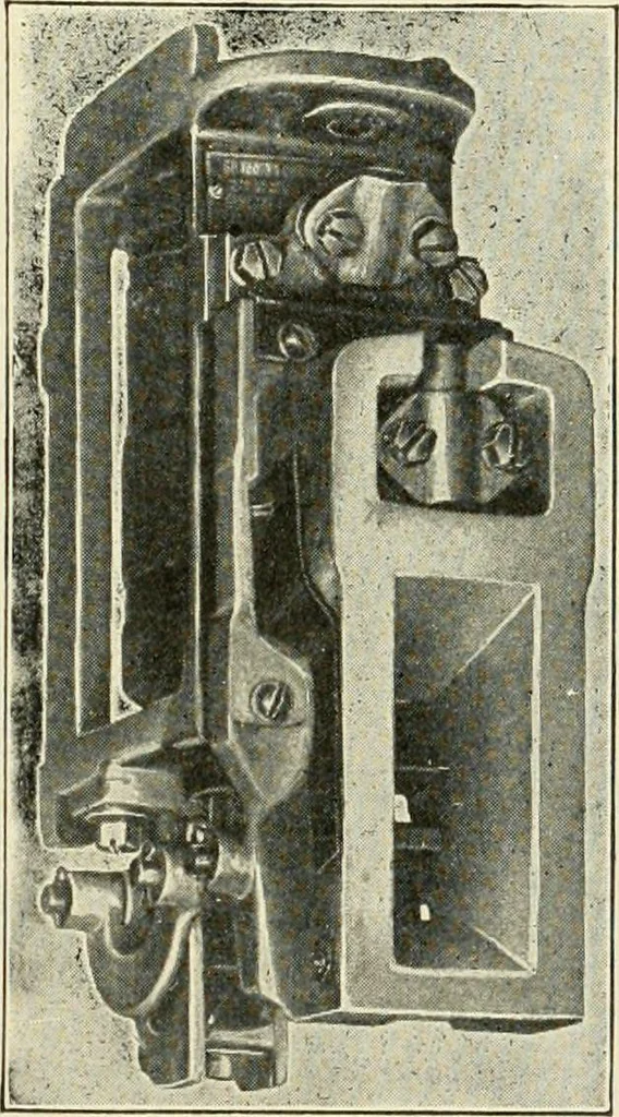 An illustration from Cyclopedia of applied electricity : a general reference work on direct-current generators and motors, storage batteries, electrochemistry, welding, electric wiring, meters, electric lighting, electric railways, power stations, switchboards, power transmission, alternating-current machinery, telegraphy, etc., 1916, leaf 178