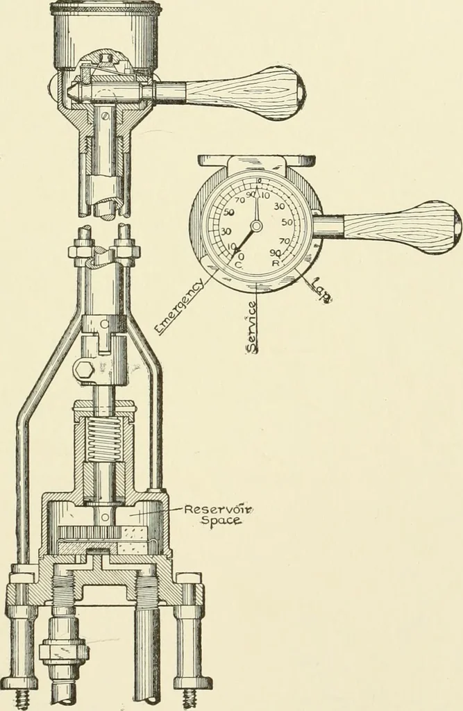 An illustration from Cyclopedia of applied electricity : a general reference work on direct-current generators and motors, storage batteries, electrochemistry, welding, electric wiring, meters, electric lighting, electric railways, power stations, switchboards, power transmission, alternating-current machinery, telegraphy, etc., 1916, leaf 228