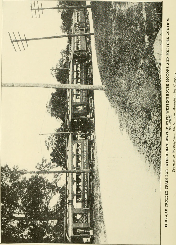 An illustration from Cyclopedia of applied electricity : a general reference work on direct-current generators and motors, storage batteries, electrochemistry, welding, electric wiring, meters, electric lighting, electric railways, power stations, switchboards, power transmission, alternating-current machinery, telegraphy, etc., 1916, leaf 235