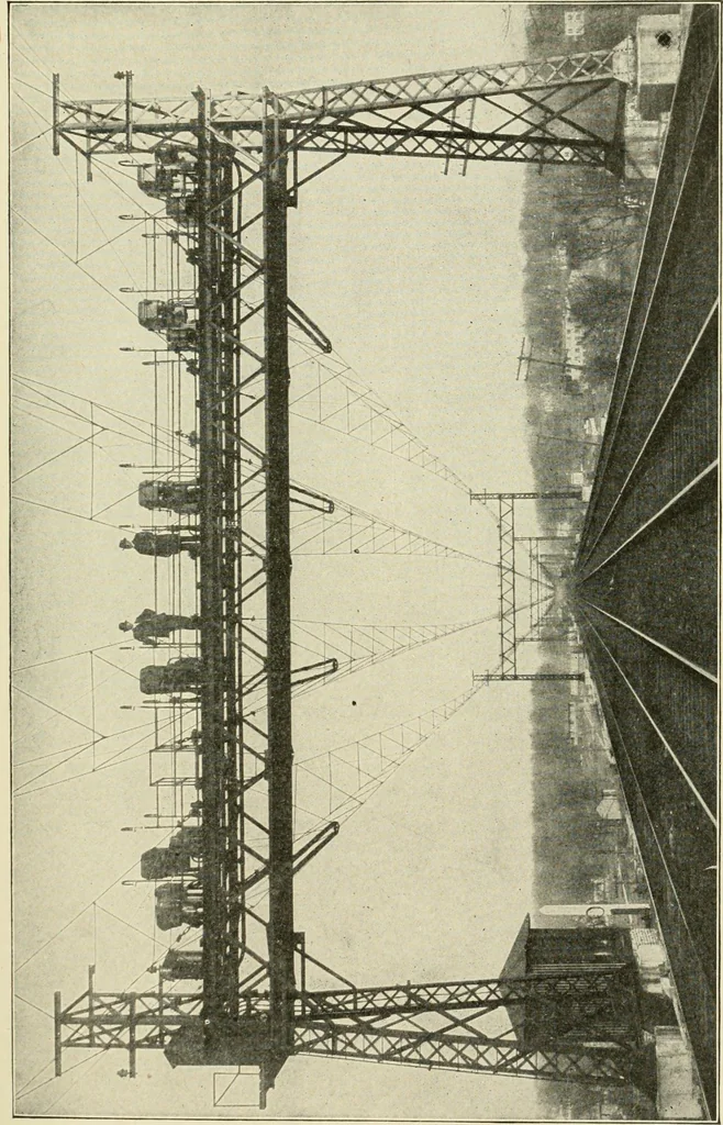 An illustration from Cyclopedia of applied electricity : a general reference work on direct-current generators and motors, storage batteries, electrochemistry, welding, electric wiring, meters, electric lighting, electric railways, power stations, switchboards, power transmission, alternating-current machinery, telegraphy, etc., 1916, leaf 352