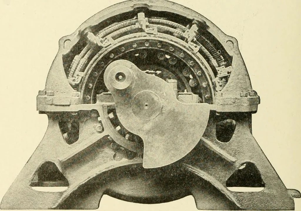 An illustration from Cyclopedia of applied electricity : a general reference work on direct-current generators and motors, storage batteries, electrochemistry, welding, electric wiring, meters, electric lighting, electric railways, power stations, switchboards, power transmission, alternating-current machinery, telegraphy, etc., 1916, leaf 407