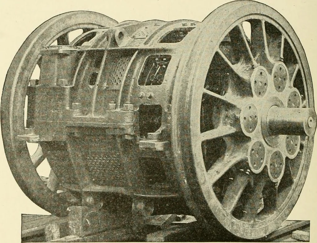 An illustration from Cyclopedia of applied electricity : a general reference work on direct-current generators and motors, storage batteries, electrochemistry, welding, electric wiring, meters, electric lighting, electric railways, power stations, switchboards, power transmission, alternating-current machinery, telegraphy, etc., 1916, leaf 409