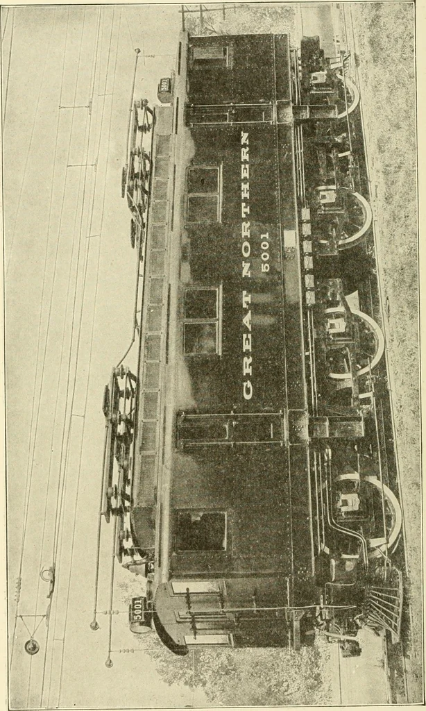 An illustration from Cyclopedia of applied electricity : a general reference work on direct-current generators and motors, storage batteries, electrochemistry, welding, electric wiring, meters, electric lighting, electric railways, power stations, switchboards, power transmission, alternating-current machinery, telegraphy, etc., 1916, leaf 419