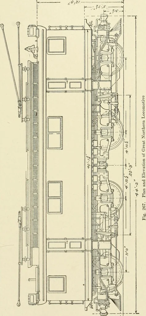 An illustration from Cyclopedia of applied electricity : a general reference work on direct-current generators and motors, storage batteries, electrochemistry, welding, electric wiring, meters, electric lighting, electric railways, power stations, switchboards, power transmission, alternating-current machinery, telegraphy, etc., 1916, leaf 420