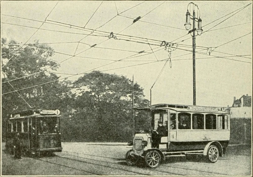 An illustration from Cyclopedia of applied electricity : a general reference work on direct-current generators and motors, storage batteries, electrochemistry, welding, electric wiring, meters, electric lighting, electric railways, power stations, switchboards, power transmission, alternating-current machinery, telegraphy, etc., 1916, leaf 437