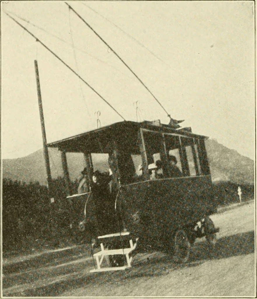 An illustration from Cyclopedia of applied electricity : a general reference work on direct-current generators and motors, storage batteries, electrochemistry, welding, electric wiring, meters, electric lighting, electric railways, power stations, switchboards, power transmission, alternating-current machinery, telegraphy, etc., 1916, leaf 445