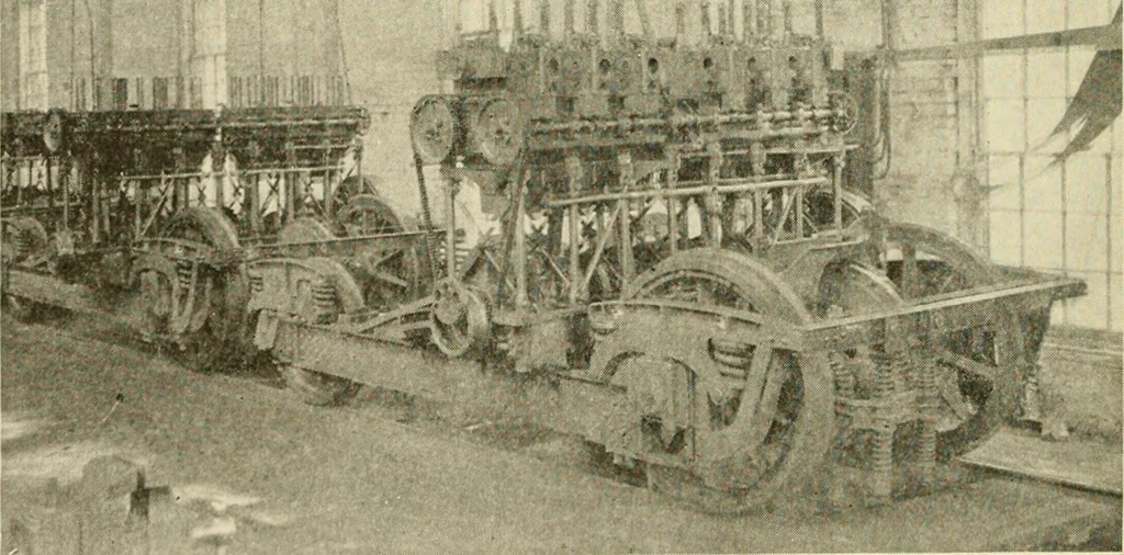 An illustration from Cyclopedia of applied electricity : a general reference work on direct-current generators and motors, storage batteries, electrochemistry, welding, electric wiring, meters, electric lighting, electric railways, power stations, switchboards, power transmission, alternating-current machinery, telegraphy, etc., 1916, leaf 459